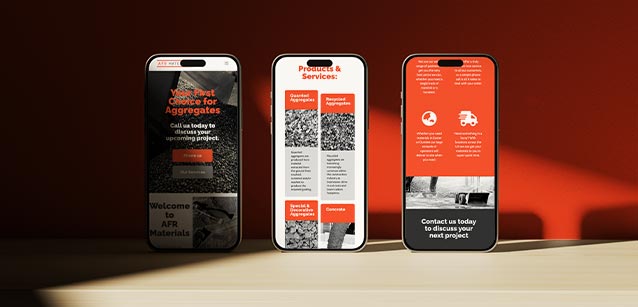 phones with the AFR Materials website