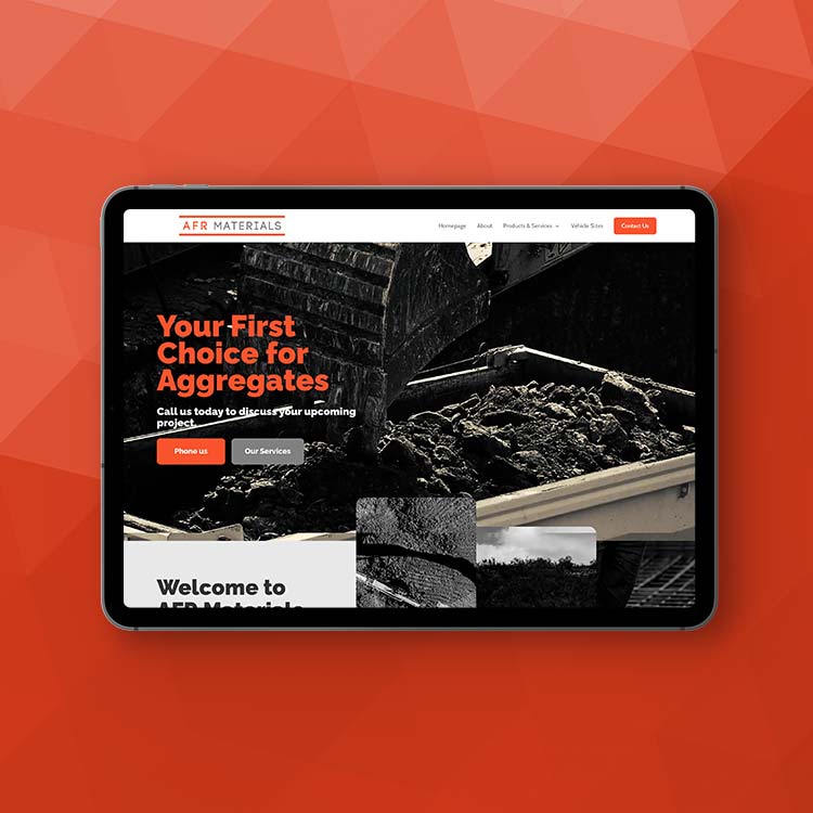 AFR Materials website